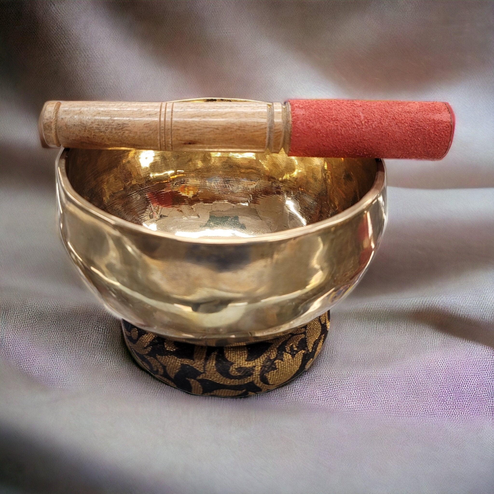 Handmade Copper Tibetan Singing Bowl Brass Figurines Vintage For